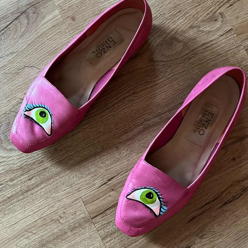 SOLD💚Handpainted eye flats - Picture 3 of 8